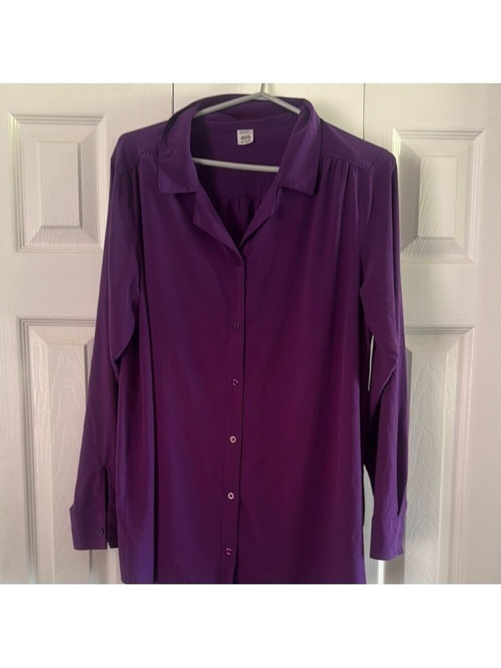 Jockey Purple Long Sleeve Button Down Shirt